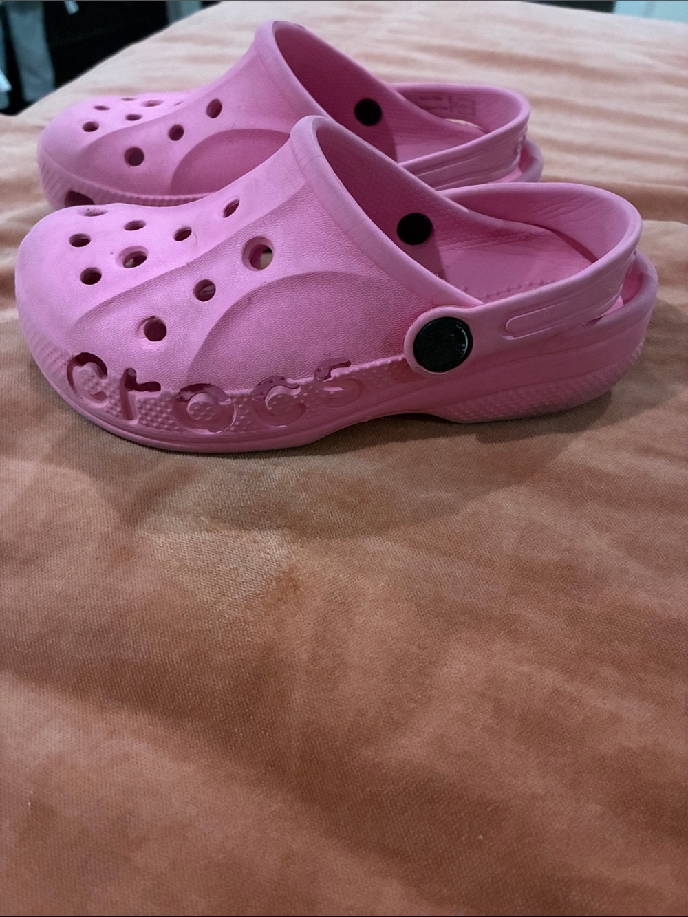 Crocs Baya girls pink children’s size 12 shoes clogs